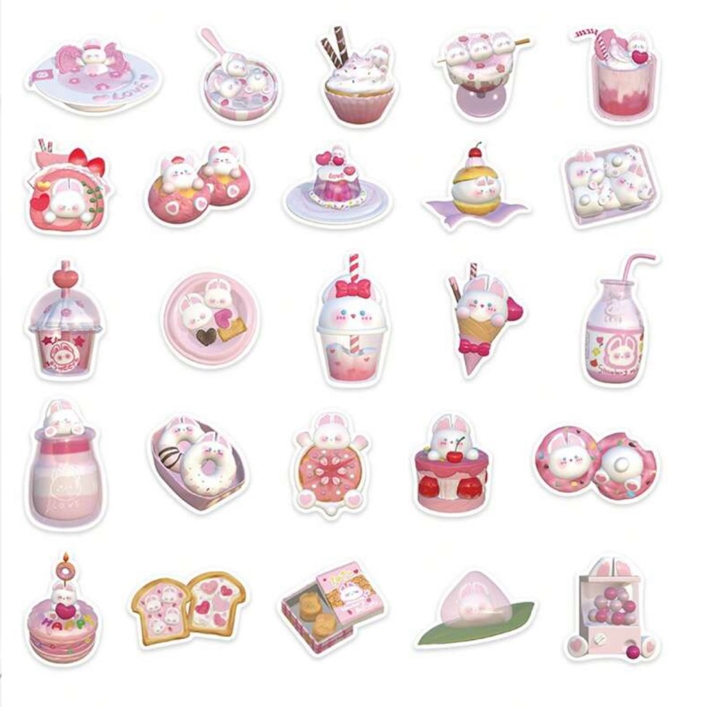 🀄️Anime Bunny Fun Sticker Set🀄️ - Picture 2 of 4